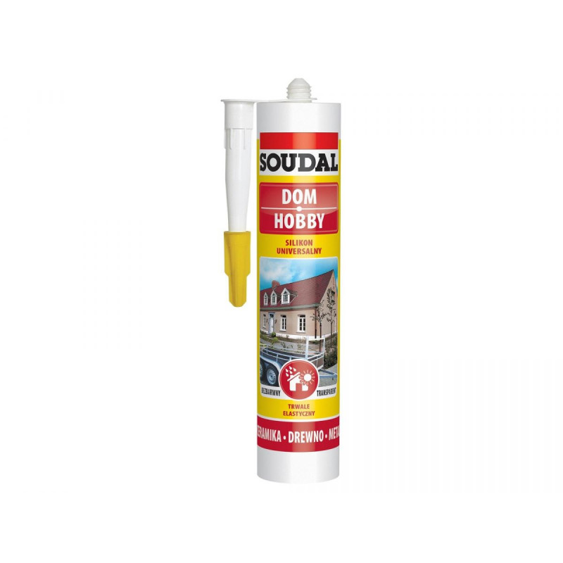 Silikon uniwersalny 280ml  bezbarwny  Soudal